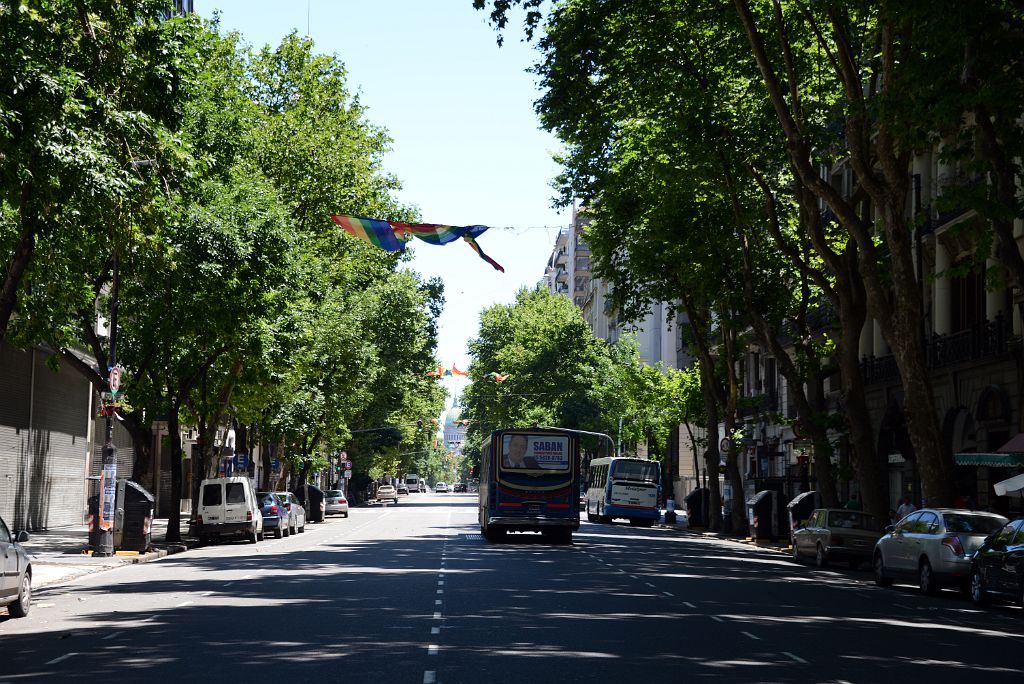 01 Looking Down Avenida de Mayo Avenue Toward National Congress Building Buenos Aires